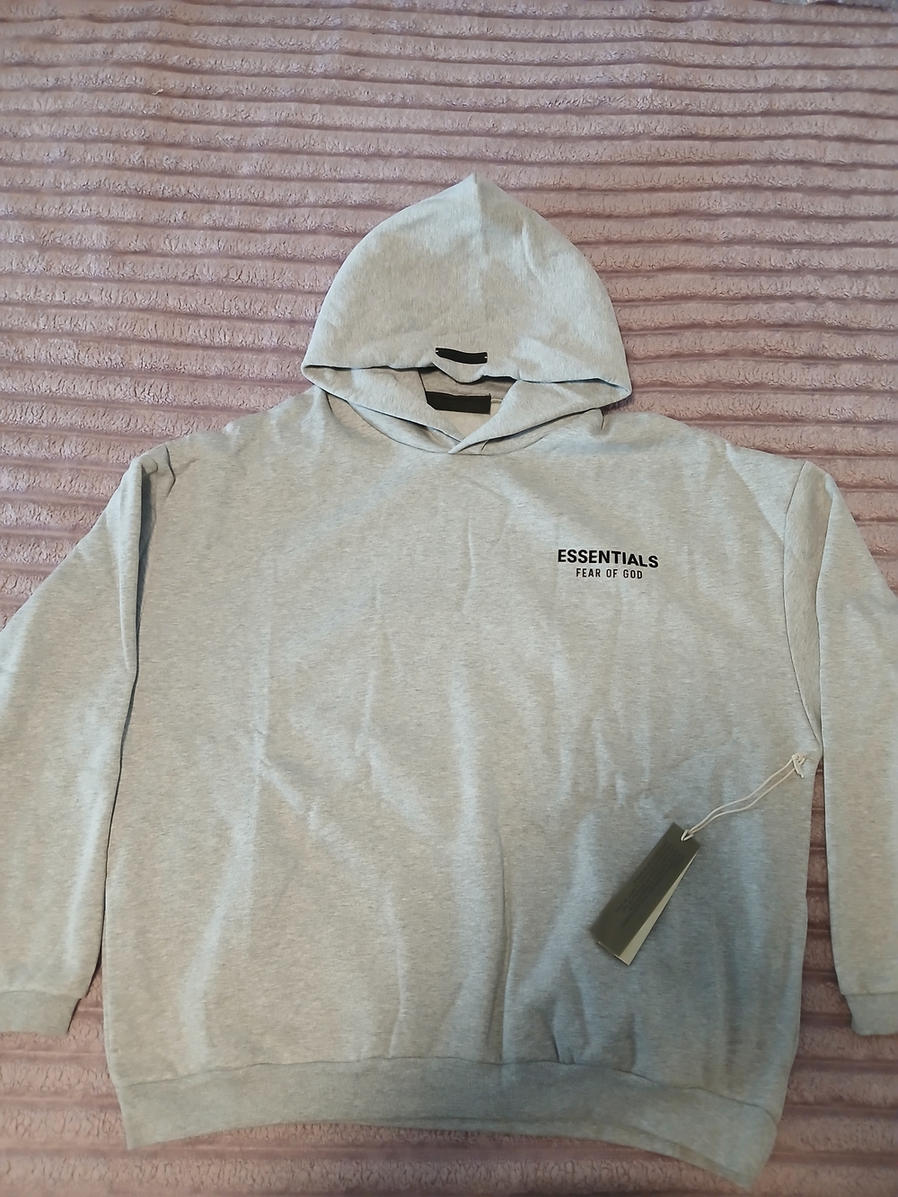 Essentials Fear of God Light Gray Pullover Hoodie